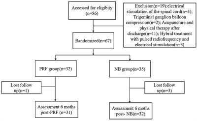 Efficacy and safety of ultrasound-guided pulsed radiofrequency in the treatment of the ophthalmic branch of postherpetic trigeminal neuralgia